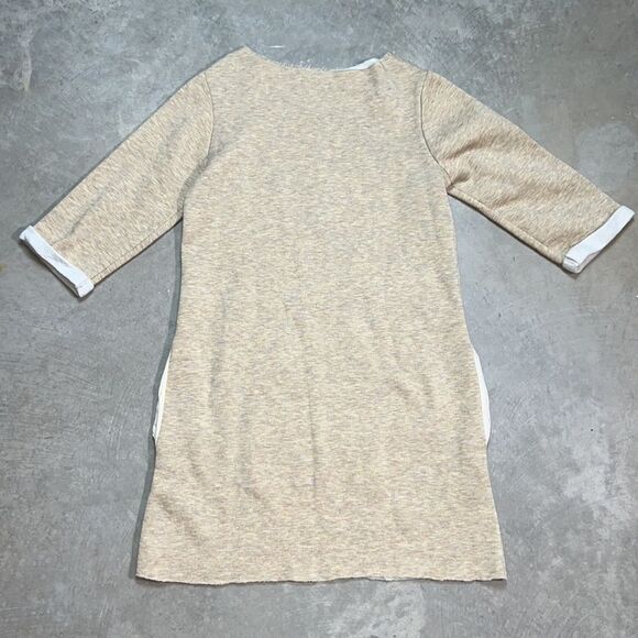 Clover & Co Sweater Style Multicoloured Yellow, Pink 3/4 Sleeve Dress - Picture 7 of 10